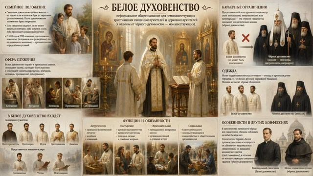 Что значит понятие белое духовенство?