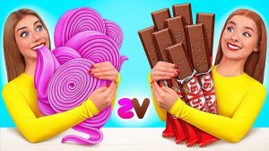 Жевательная Резинка vs Шоколадная Еда Челлендж # Вкусные Кухонные Рецепты от Mega DO Challenge