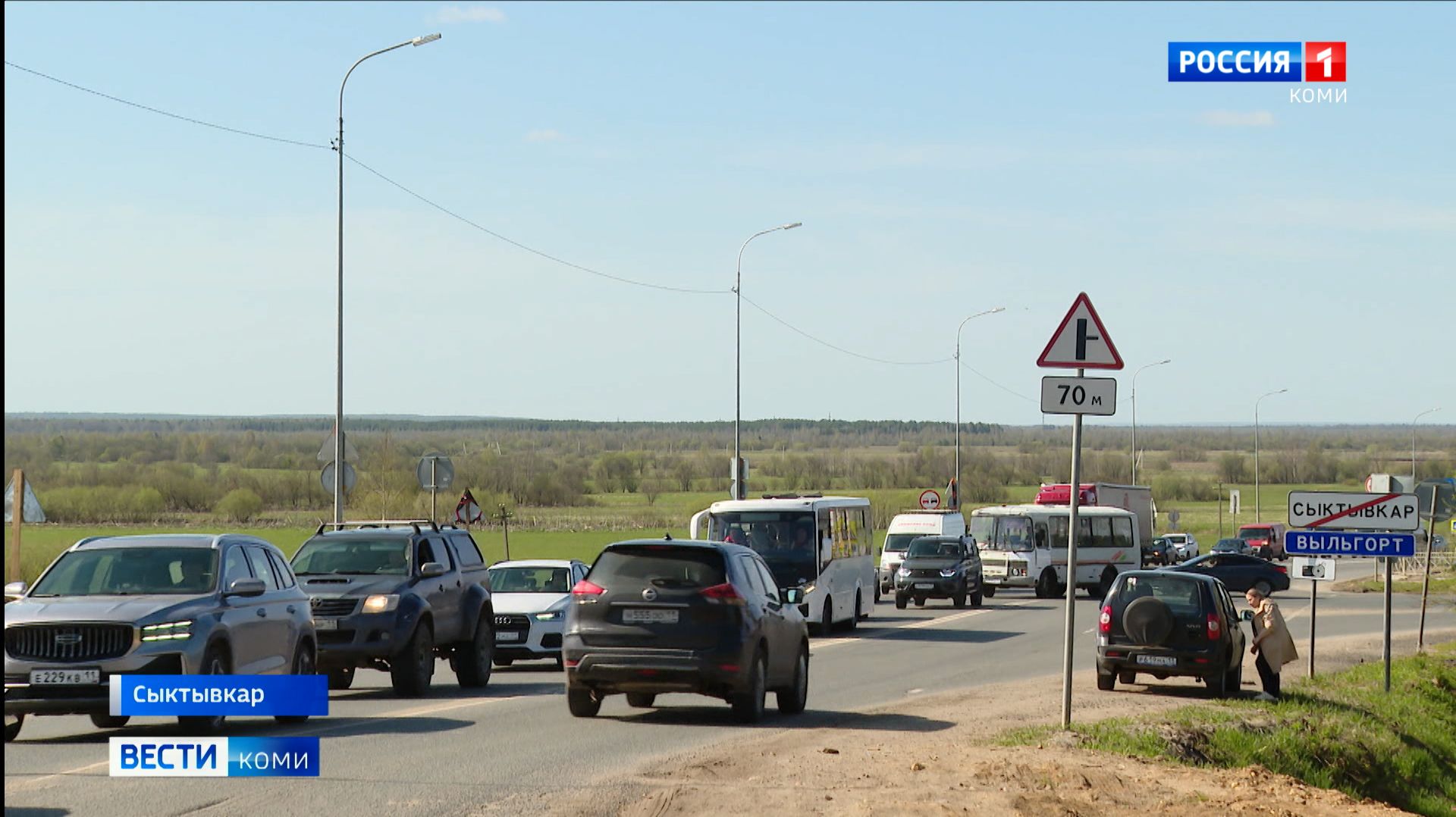 Участок дороги в районе железнодорожного переезда на Выльгорт прирастёт дополнительной полосой