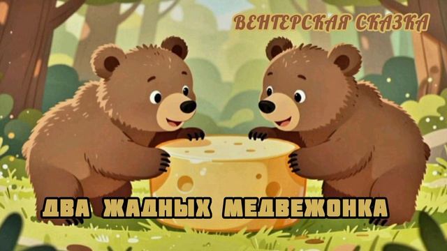Аудиосказка "Два жадных медвежонка"