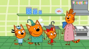 Три кота! Новые серии - мини-игры. Мультики для детей. Яркие детские мультики смотреть!