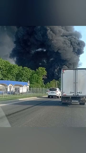 Сильный пожар в Набережных челнах