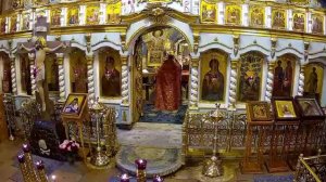 Прп. Феодосия, игумена Киево-Печерского  Полиелейная утреня. Литургия
