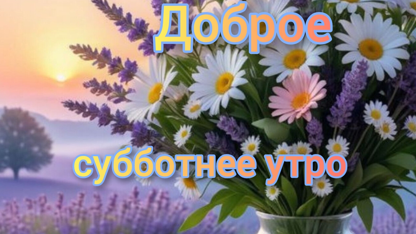 С добрым майским субботним утром. Красивая музыкальная открытка.