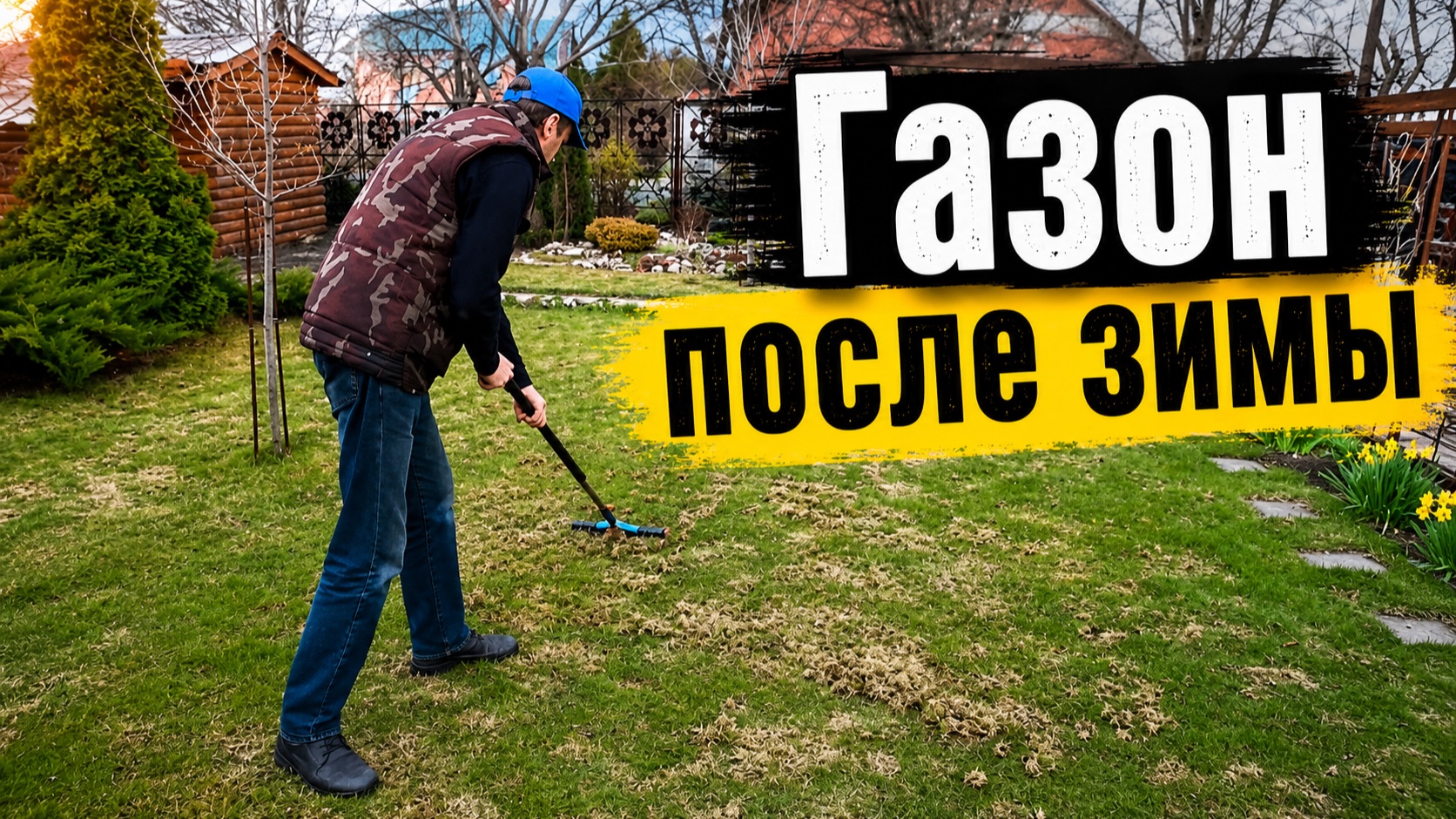 ГАЗОН ПОСЛЕ ЗИМЫ.