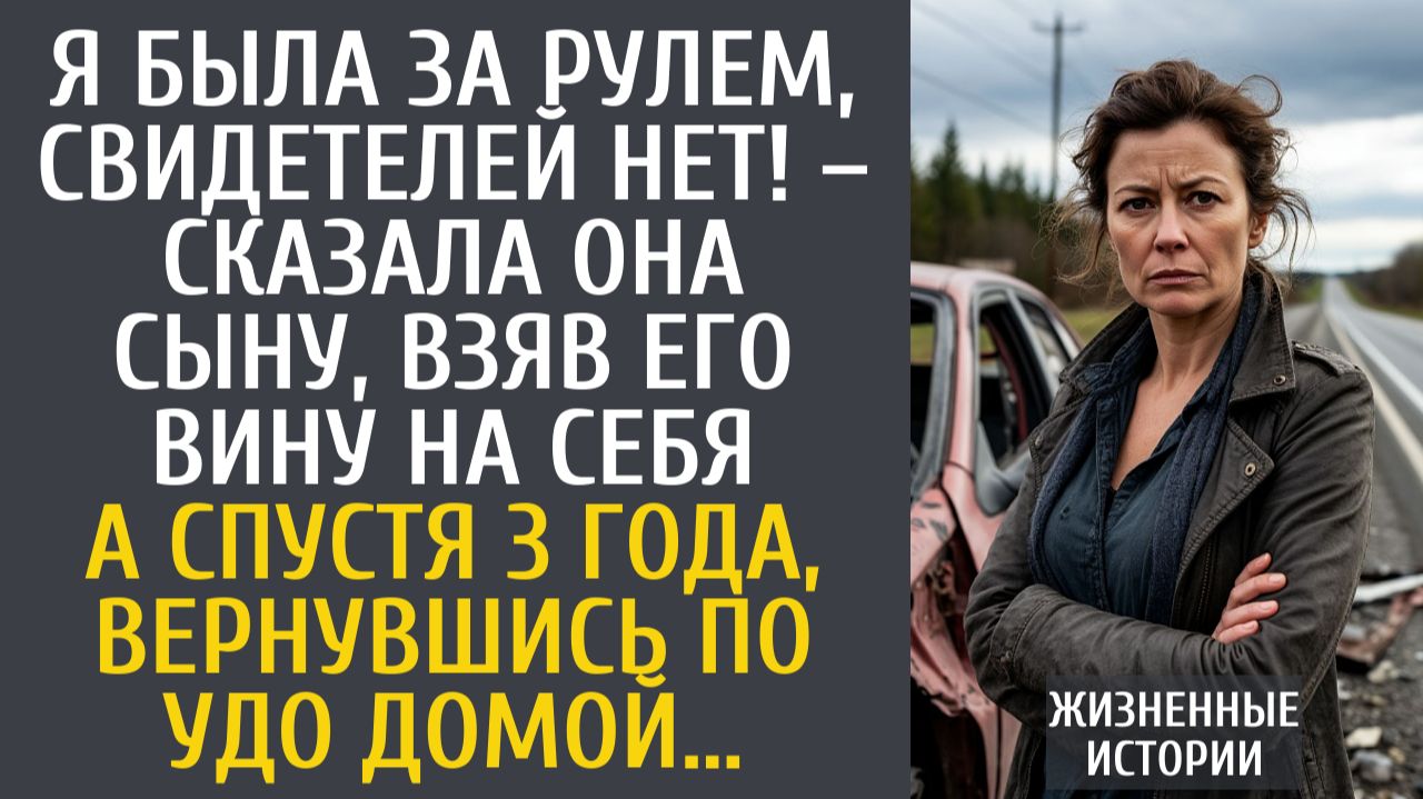 Истории из жизни Я была за рулем, свидетелей нет! – сказала она сыну, взяв его вину на себя…