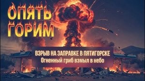 Взрыв на газовой заправке в Пятигорске огненный гриб взмыл в небо, пострадали шесть человек