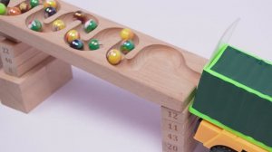 Гонка шариков Marble Run ☆ HABA-склон, самосвал, мусоровоз, скорая помощь и транспорт