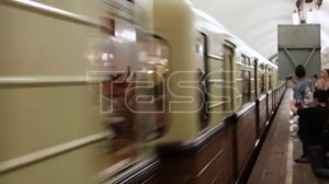 Парад поездов к 91-летию Московского метрополитена