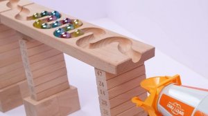 Гонка шариков Marble Run ☆самосвал, мусоровоз, скорая помощь и другие машинки 🚚