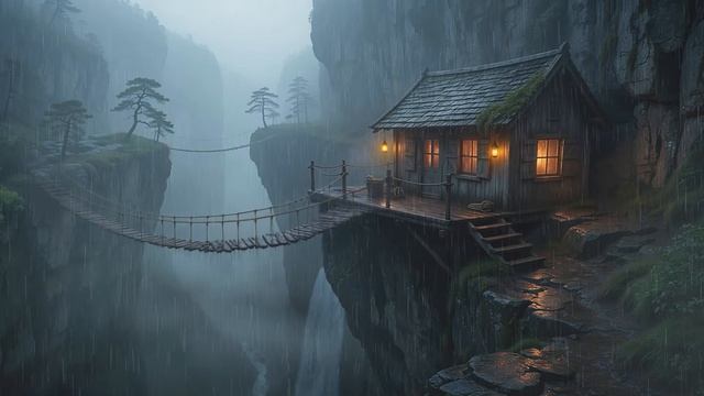 LONELY PLACE ｜ Peaceful Ambient Solitude for Focus & Reflection - Ambient Music Soundscape with Rain