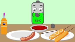 Chicken Kielbasa Sausage Eating   Low Battery Charging   Asmr Eating Sounds   NCR Animation
