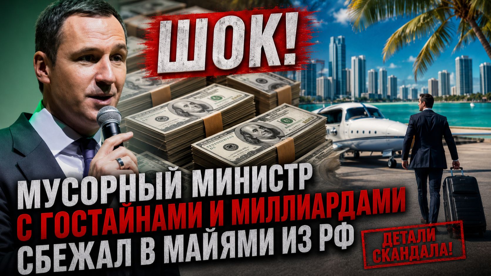 ШОК! Мусорный Министр с Гостайнами и Миллиардами сбежал в Майями из РФ смотреть онлайн