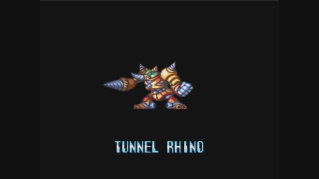 Super Nintendo (Snes) 16-bit Mega Man X 3 #8 Stage Tunnel Rhino Прохождение