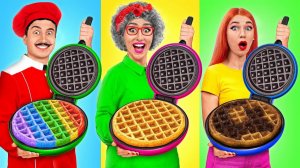 Кулинарный Челлендж# Я против Бабушки # Смешные Кухонные Войны от Mega DO Challenge