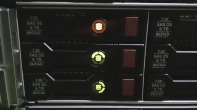 Замена диска на сервере HP ProLiant DL380 Gen9 смотреть онлайн