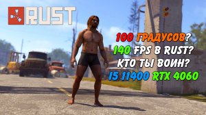 100 градусный воин i5 11400F RTX 4060 Rust Раст (Запись диагностики пк Rogue)