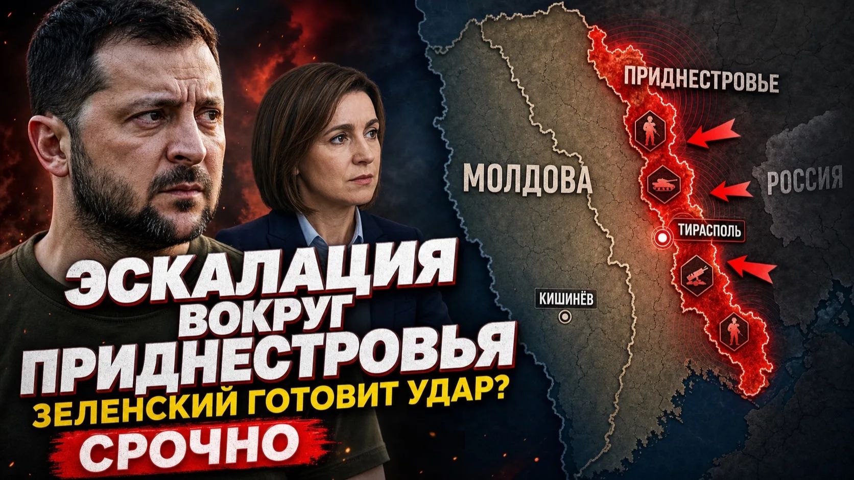 Эскалация в Приднестровье. Какой ответ готовят Зеленский и Санду? смотреть онлайн