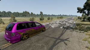 «Машины против камней на дороге» в BeamNG Drive!