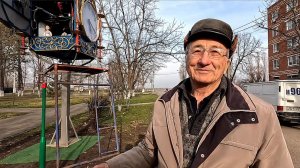 Поющие часы народного умельца Щурова Михаила Ивановича.  Краснодар. Белозерный.