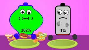 Don't Waste Food! 😂   Asmr Mukbang Animation   Battery Charging Animation   NCR Animation