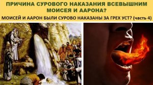 ПРИЧИНА СУРОВОГО НАКАЗАНИЯ ВСЕВЫШНИМ МОИСЕЯ И ААРОНА?  (часть 4) (СЛУЖЕНИЕ)