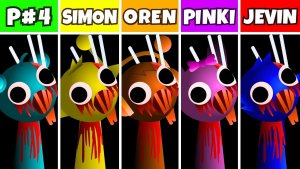INCREDIBOX SPRUNKI: ФАЗА 4 НО ВСЕ — SIMON 👨🎤 VS OREN ⚔️ VS PINKI 💖 VS JEVIN 🧩!