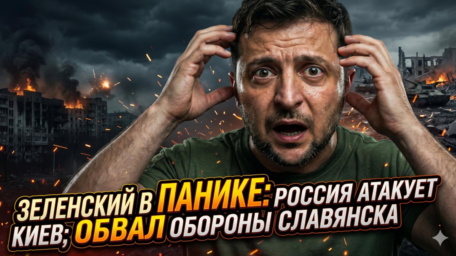 🎯Меркурис | Зеленский в истерике: Россия ударит по центру Киева, а фронт под Славянском рухнул