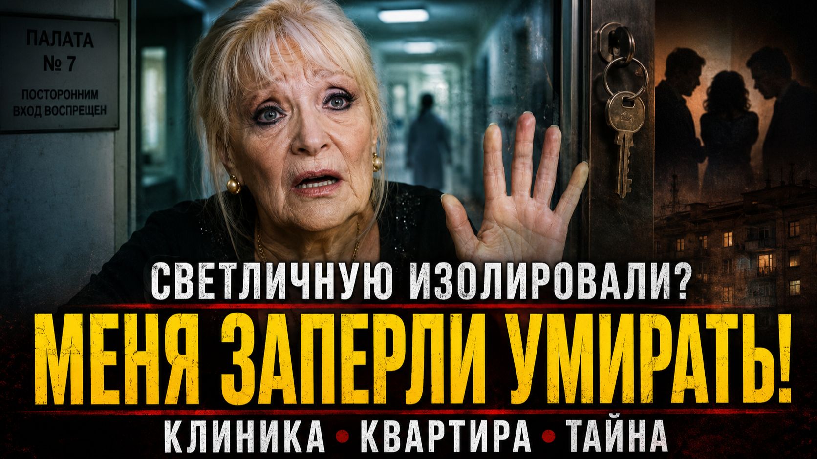 Меня заперли умирать! Светлану Светличную изолировали? Клиника, квартира и страшная тайна смерти!