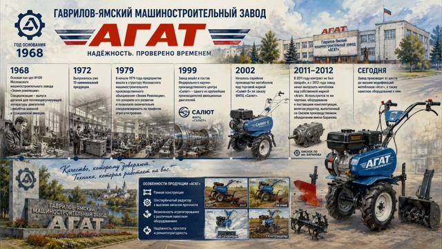 История завода Агат