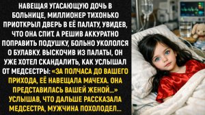 Навещая угасающую дочь в больнице, миллионер тихонько приоткрыл дверь в её палату, увидев