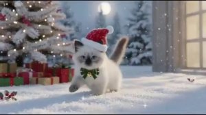 Рождественское музыкальное видео с милыми котятами.