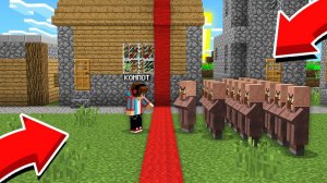 ЗАЧЕМ МЫ С ЖИТЕЛЯМИ ПОДЕЛИЛИ ДЕРЕВНЮ ПОПОЛАМ В МАЙНКРАФТ Компот Minecraft