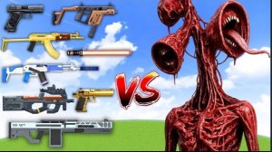 Какое оружие из TaCZ Gun УНИЧТОЖАЕТ Сиреноголового в Minecraft?