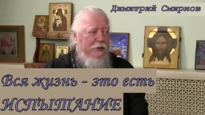Вся жизнь - это есть испытание. Протоиерей Димитрий Смирнов