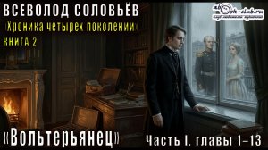 Всеволод Соловьёв «Хроника четырёх поколений» книга 2 «Вольтерьянец» часть 1 главы 1–13