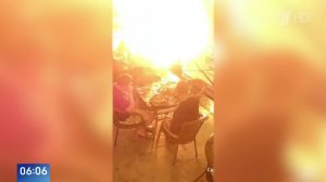 В Бухаре связка шаров взорвалась у кафе с туристами: видео.