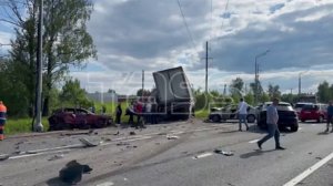 ДТП с участием фуры в Московской области