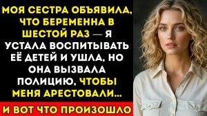 Моя сестра объявила, что беременна в шестой раз я был так ИЗМУЧЕН, воспитывая её детей, что в итоге