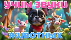 УЧИМ ЗВУКИ ЖИВОТНЫХ по системе Монтессори для самых маленьких Как говорят животные