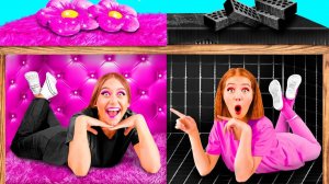 Секретный Домик Под Кроватью # Богатая vs Бедная Смешные Челленджи от TeamTeen Challenge