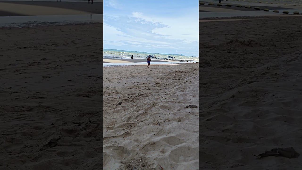 Отлив Пляж Вонгамат (Wong Amat Beach) — главный пляж севера Паттайи #таиланд