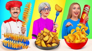 Кулинарный Челлендж# Я против Бабушки # Вкусные Кухонные Лайфхаки от Mega DO Challenge