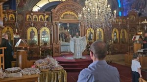 Божественная Служба в церкви Богородица Айа Напа