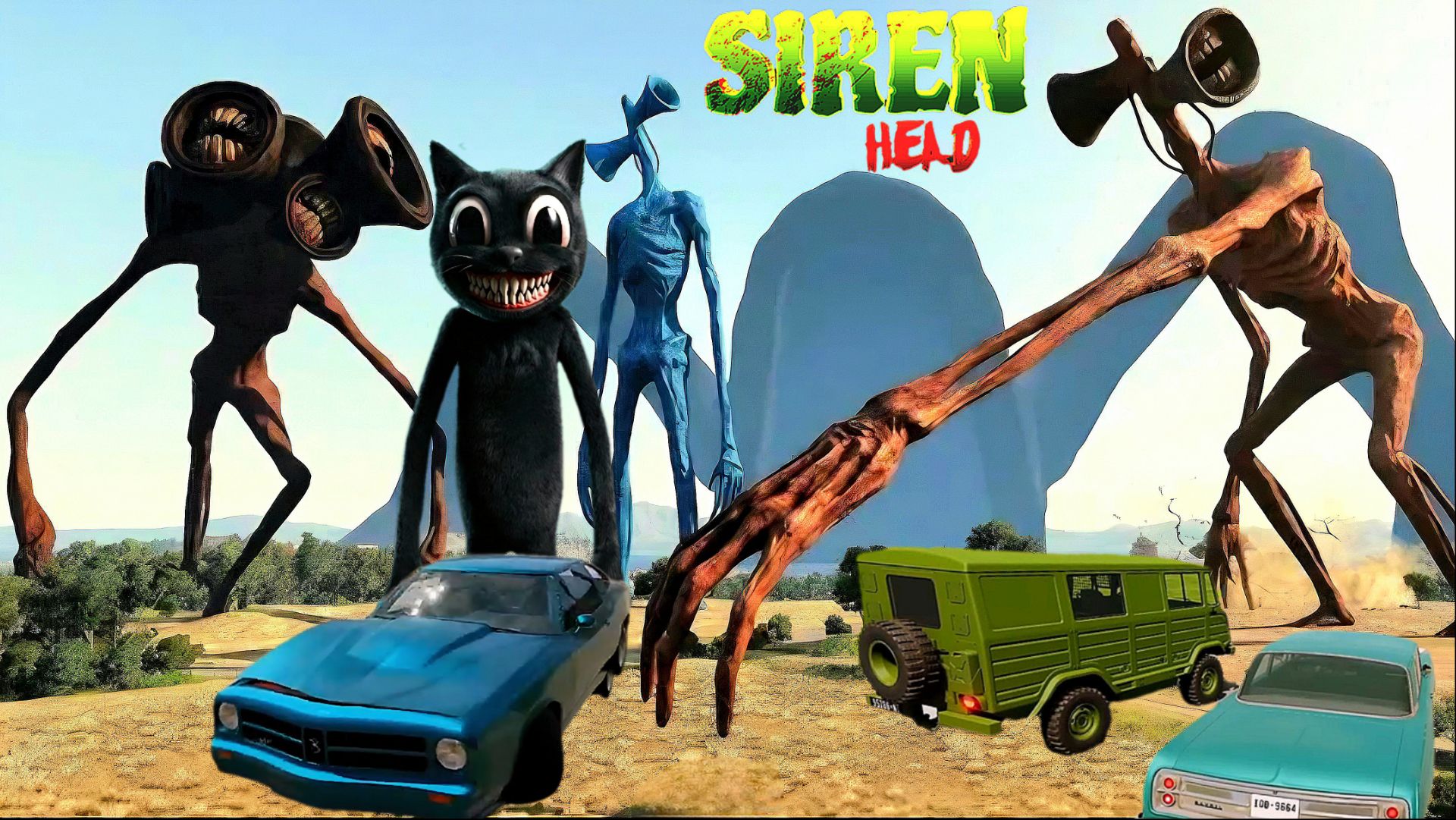 📢 СИРЕНОГОЛОВЫЙ 📢 - ОТ МЕНЯ НЕ УБЕЖИШЬ. SIREN HEAD - ОБЗОР ИГРЫ.
