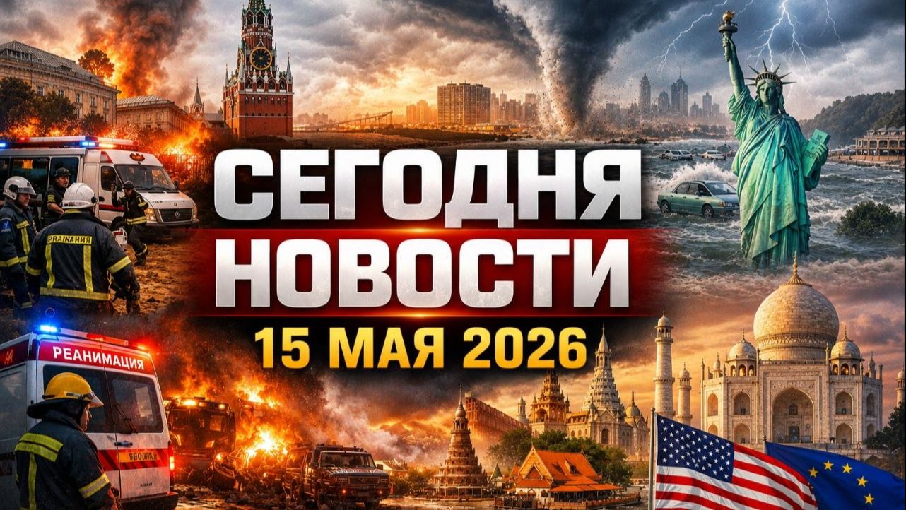 НОВОСТИ_СЕГОДНЯ ⚡ 15.05.2026 — Россия, США, Китай | ЧП, катаклизмы, события дня