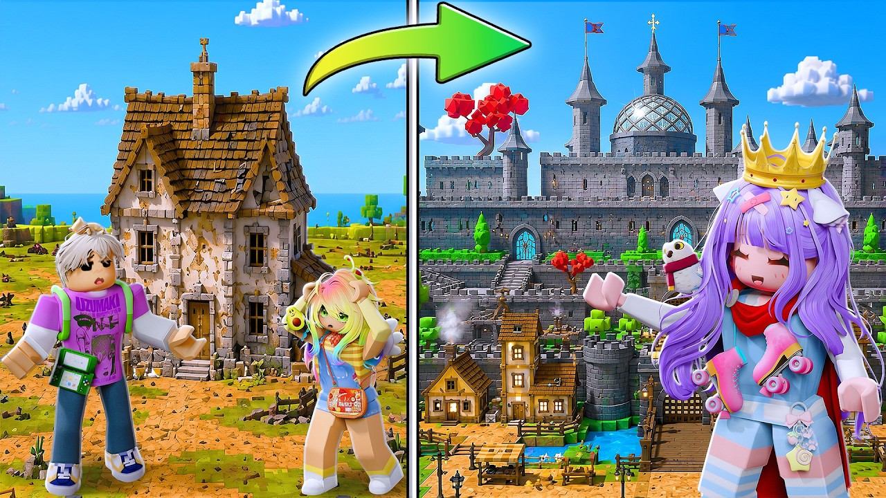 СТРОИМ СВОЙ СРЕДНЕВЕКОВЫЙ ГОРОД! Roblox Fantasy Tycoon