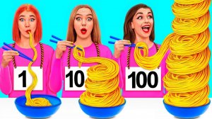 100 Слоев Еды Челлендж # Вкусные Рецепты от Mega DO Challenge