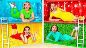 Секретные Домики под Кроватью Четыре Цвета Челлендж # Смешные Cитуации от TeamTeen Challenge