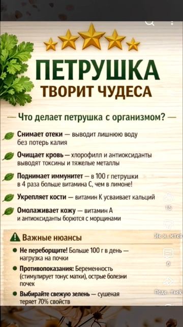 Петрушка для здоровья